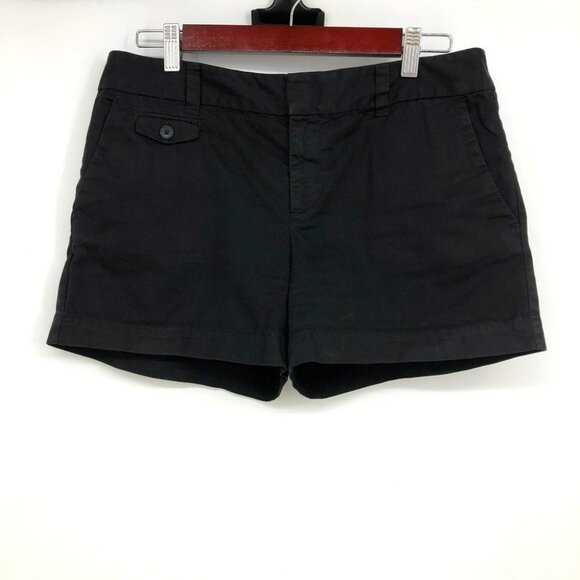 Ann Taylor Loft Black shorts zipper fly pockets size  6 - Picture 12 of 12